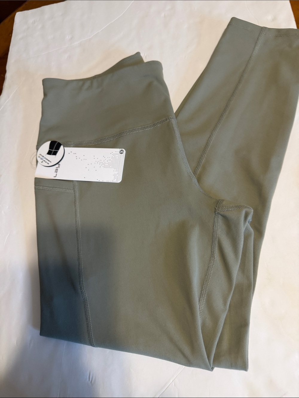Layer 8 High-Waist Olive Green Leggings